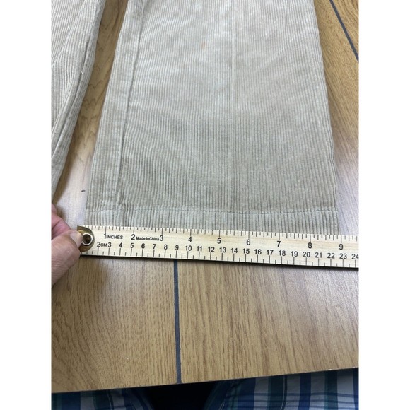 Woolrich Corduroy Pants Mens 36x30 Khaki Pleated Leg Suit Pants Cotton Straight - Picture 11 of 16